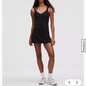Lululemon align dress black size 8 built in shorts